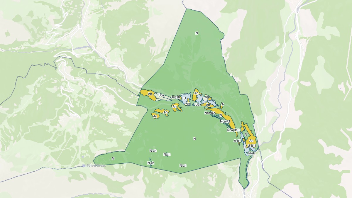Aperçu cartographique de Les Vigneaux, centré sur la commune