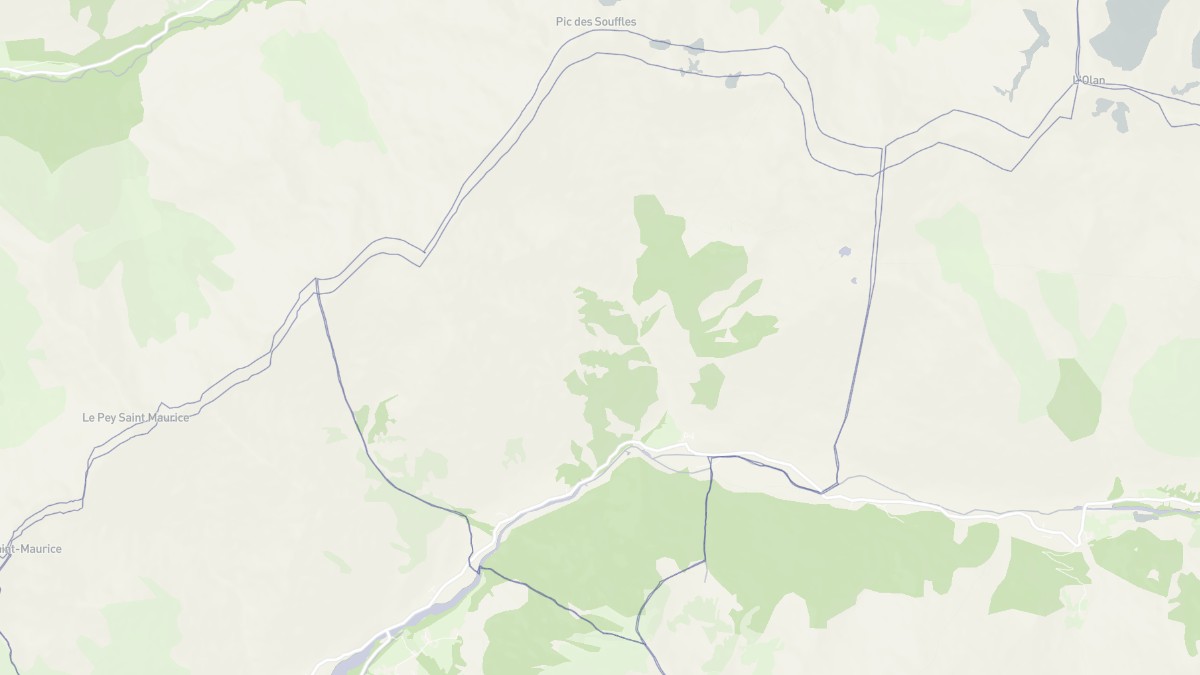 Aperçu cartographique de Villar-Loubière, centré sur la commune