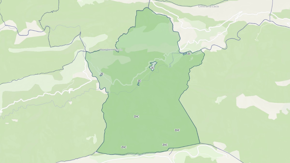 Aperçu cartographique de Aiglun, centré sur la commune