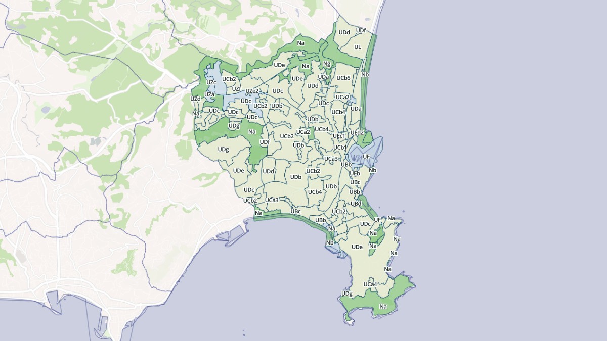 Aperçu cartographique de Antibes, centré sur la commune