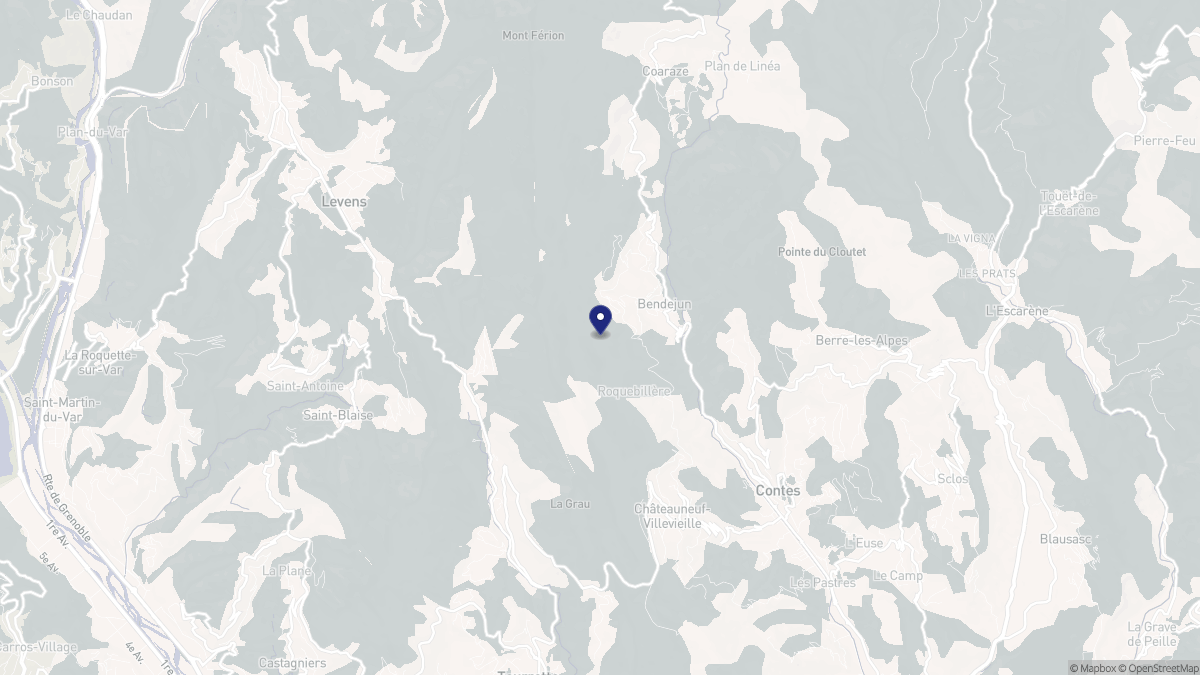 Aperçu cartographique de Bendejun, centré sur la commune