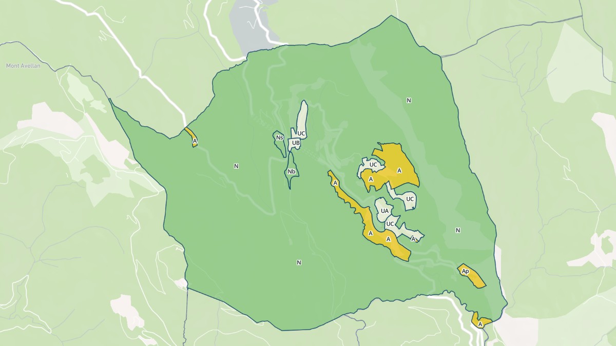 Aperçu cartographique de Castillon, centré sur la commune