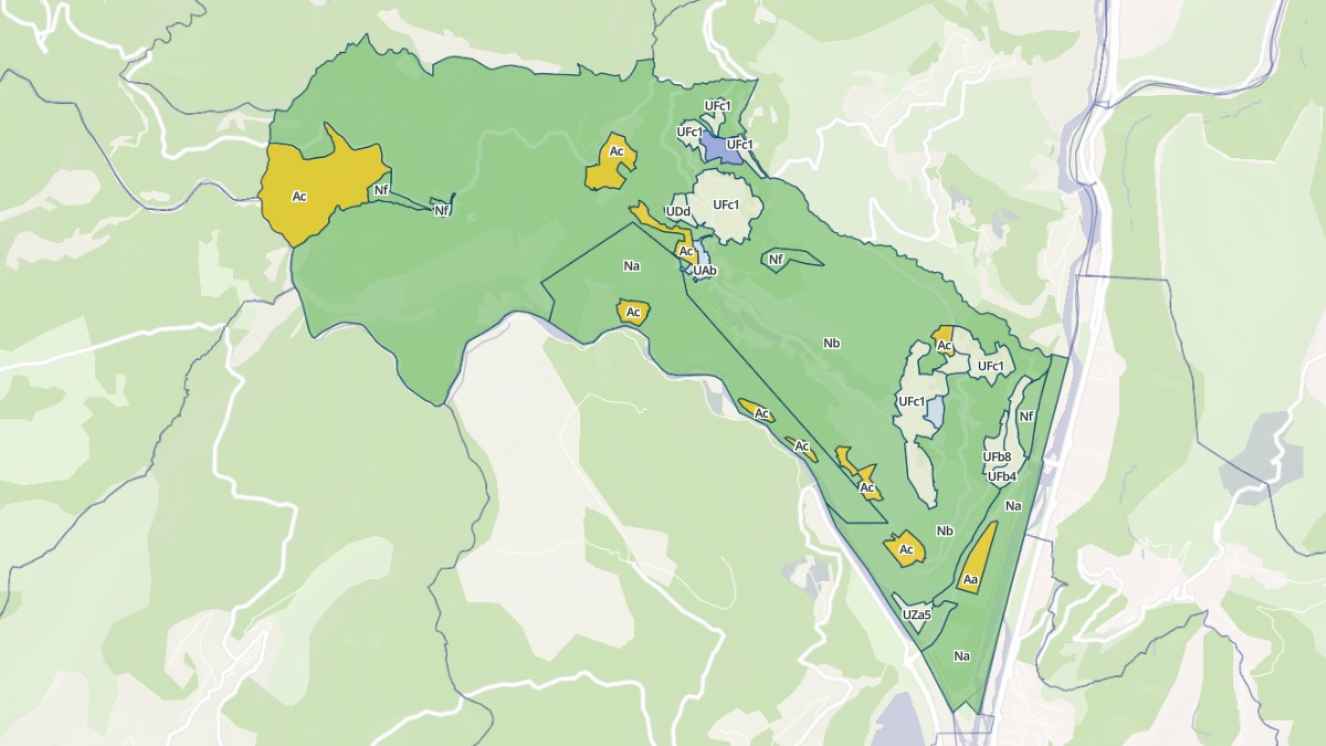 Aperçu cartographique de Gilette, centré sur la commune