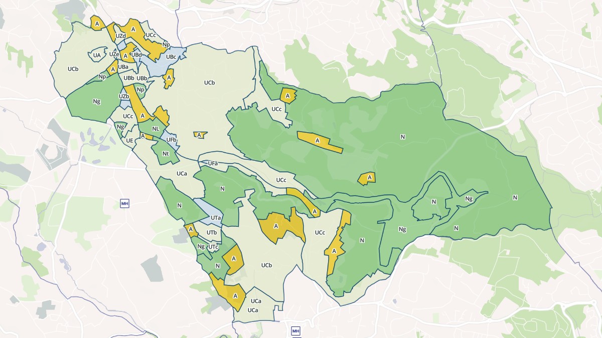 Aperçu cartographique de Opio, centré sur la commune