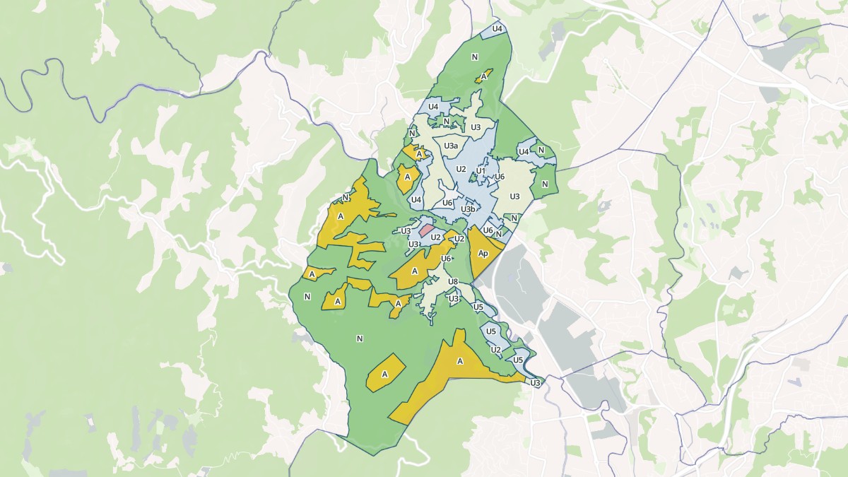 Aperçu cartographique de Pégomas, centré sur la commune