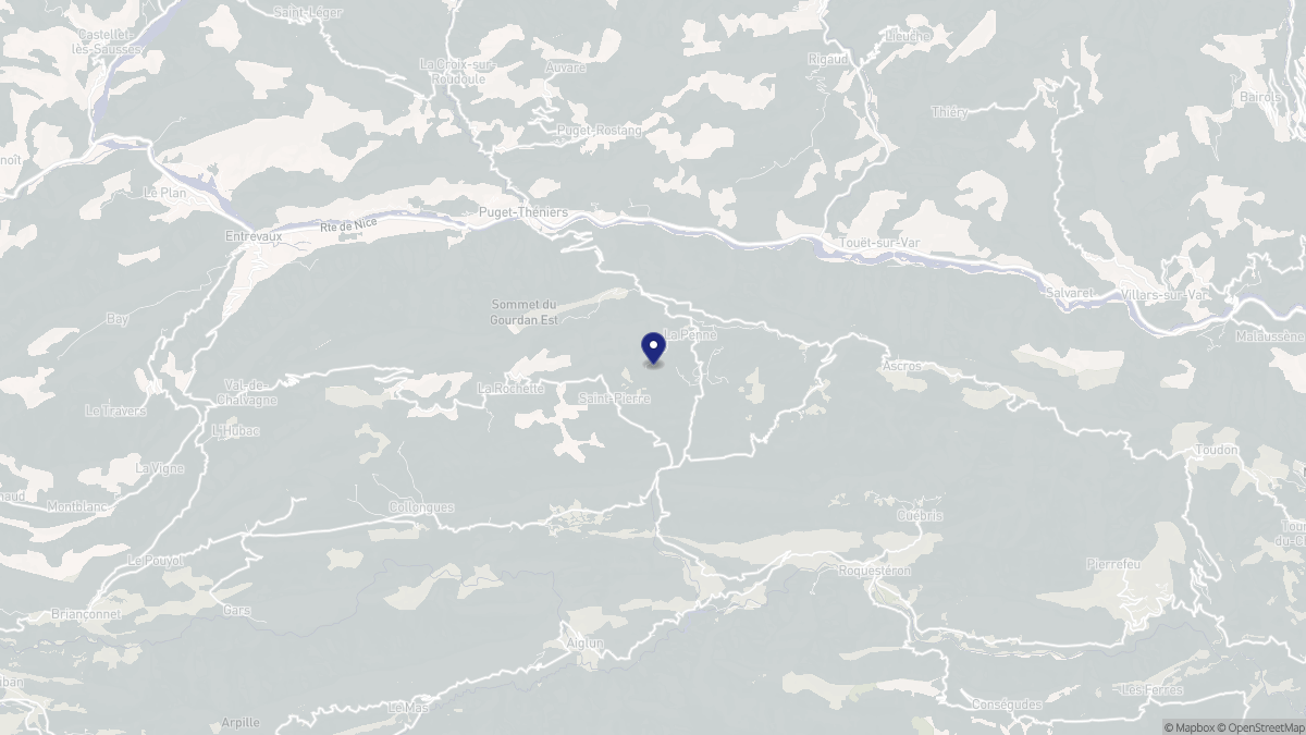 Aperçu cartographique de La Penne, centré sur la commune