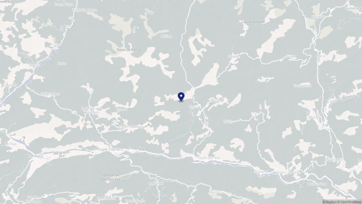 Aperçu cartographique de Rigaud, centré sur la commune