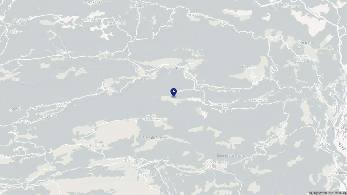 Aperçu cartographique de La Roque-en-Provence, centré sur la commune