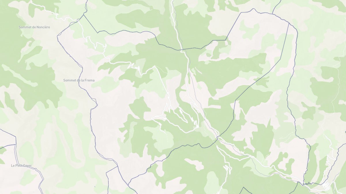 Aperçu cartographique de Saint-Martin-d'Entraunes, centré sur la commune