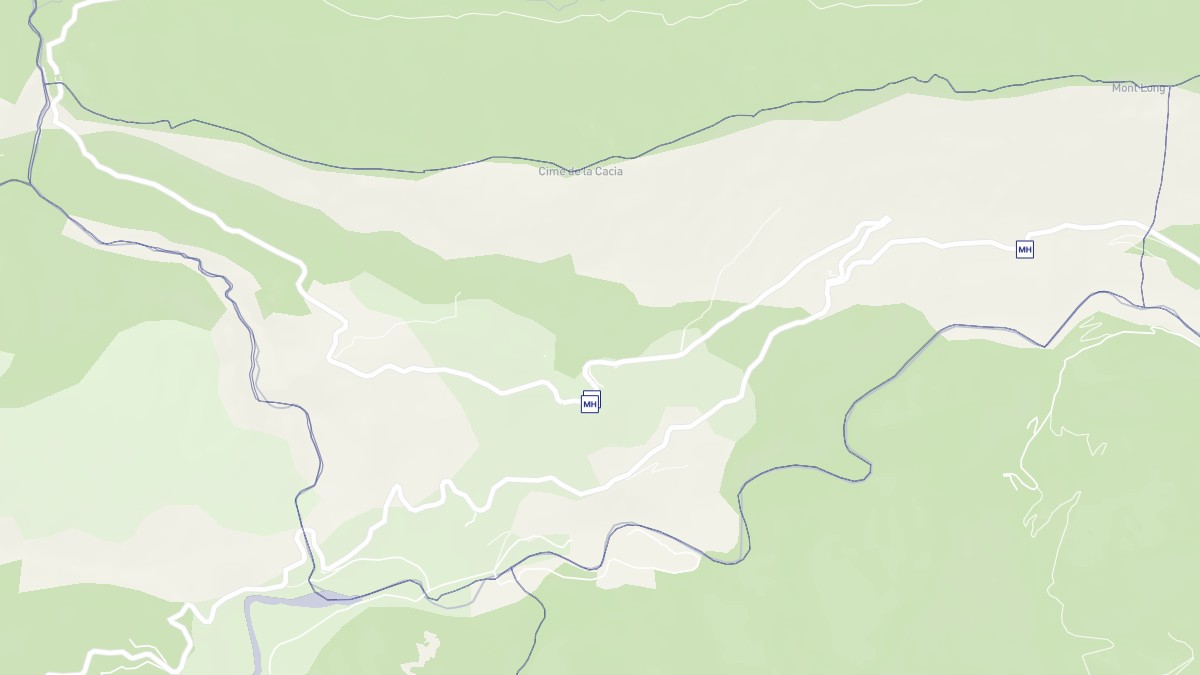 Aperçu cartographique de Sigale, centré sur la commune