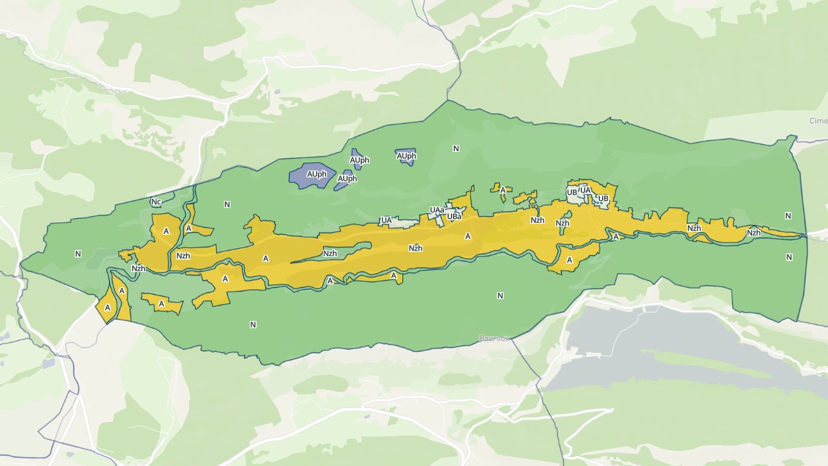 Aperçu cartographique de Valderoure, centré sur la commune