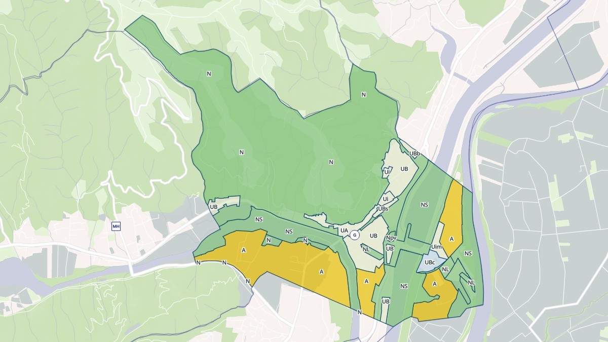 Aperçu cartographique de Beauchastel, centré sur la commune