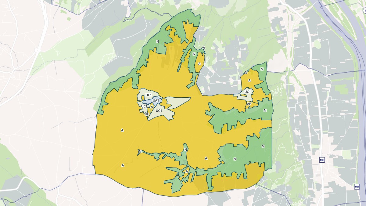 Aperçu cartographique de Bogy, centré sur la commune