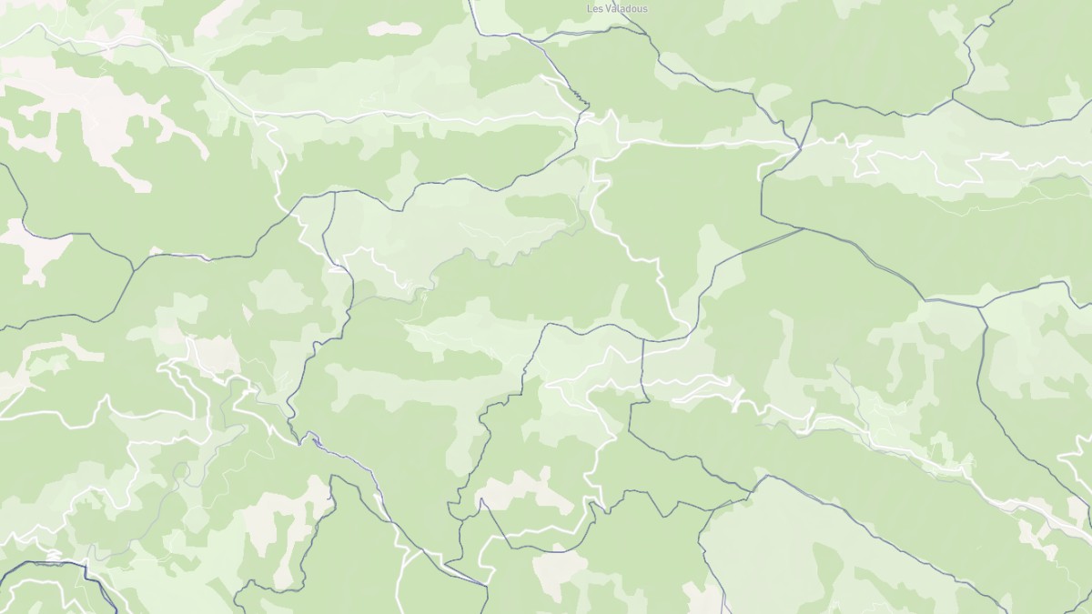 Aperçu cartographique de Borne, centré sur la commune