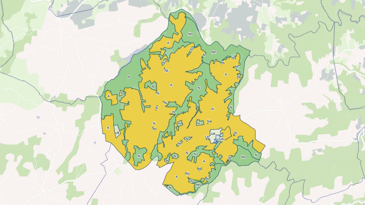 Aperçu cartographique de Cheminas, centré sur la commune