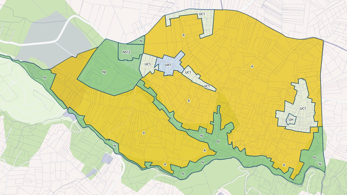 Aperçu cartographique de Colombier-le-Cardinal, centré sur la commune