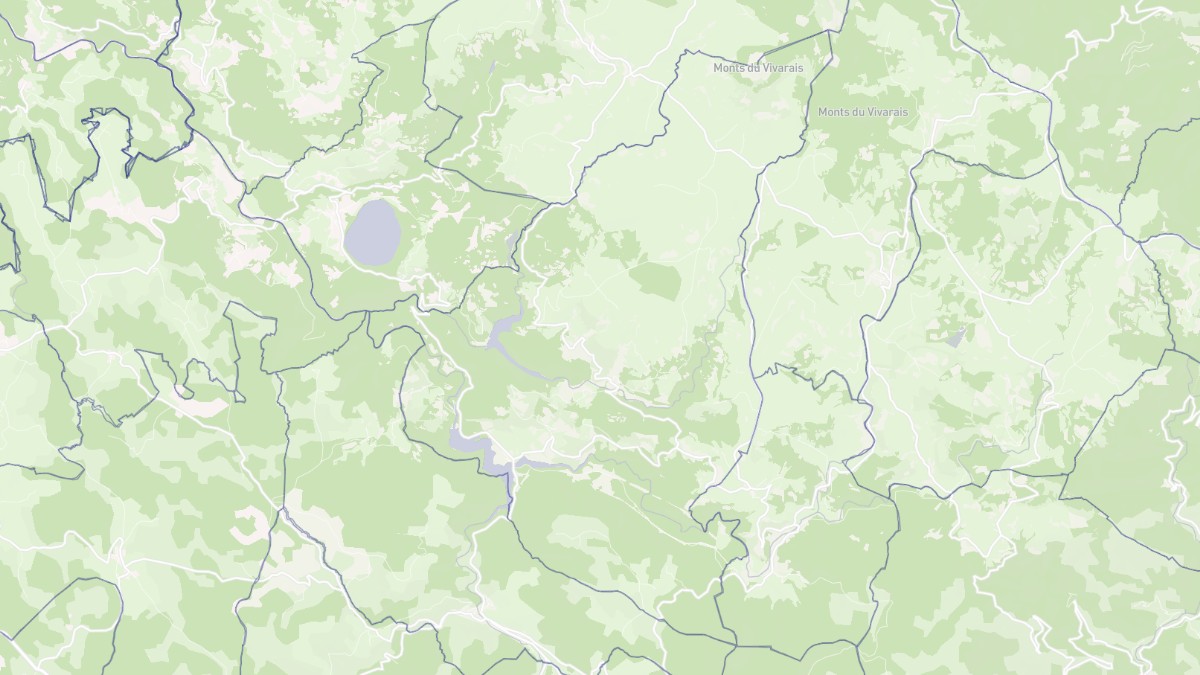 Aperçu cartographique de Cros-de-Géorand, centré sur la commune