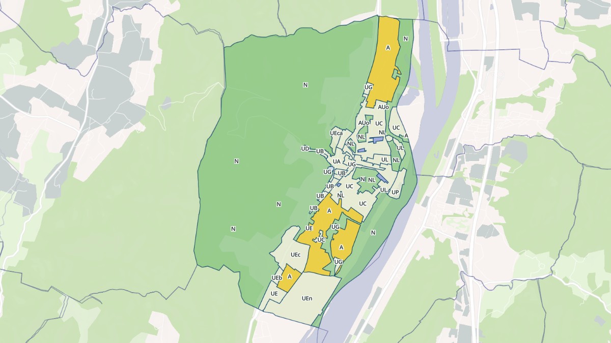 Aperçu cartographique de Cruas, centré sur la commune
