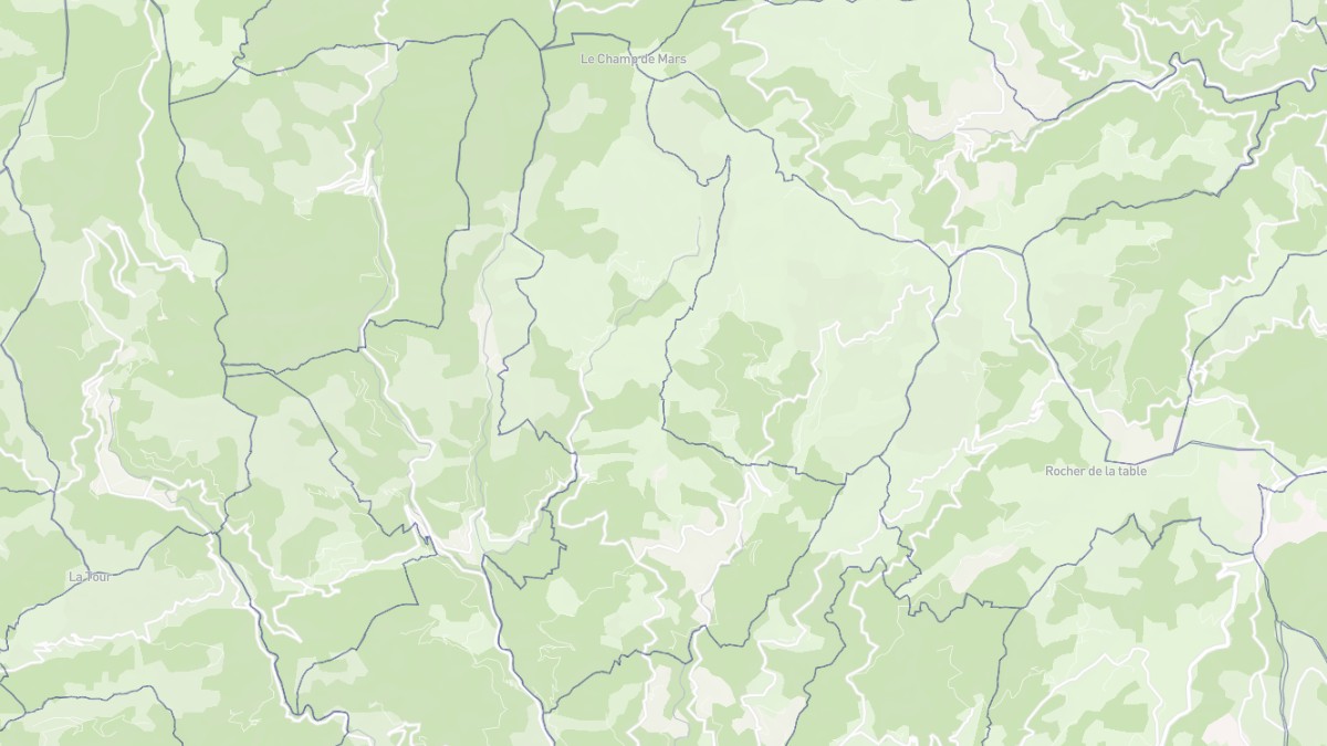 Aperçu cartographique de Genestelle, centré sur la commune