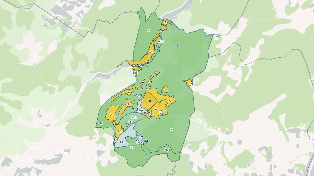 Aperçu cartographique de Larnas, centré sur la commune