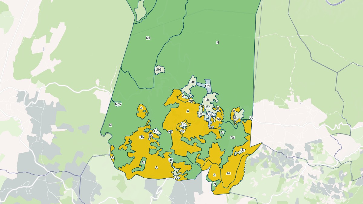 Aperçu cartographique de Orgnac-l'Aven, centré sur la commune