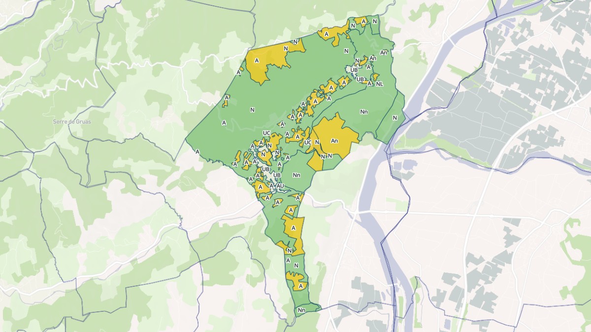 Aperçu cartographique de Rompon, centré sur la commune