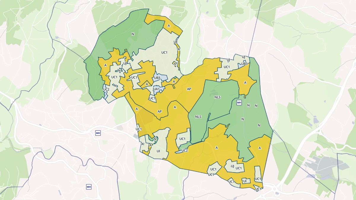 Aperçu cartographique de Saint-Clair, centré sur la commune