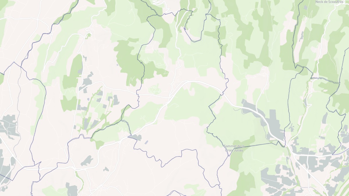 Aperçu cartographique de Saint-Jean-le-Centenier, centré sur la commune
