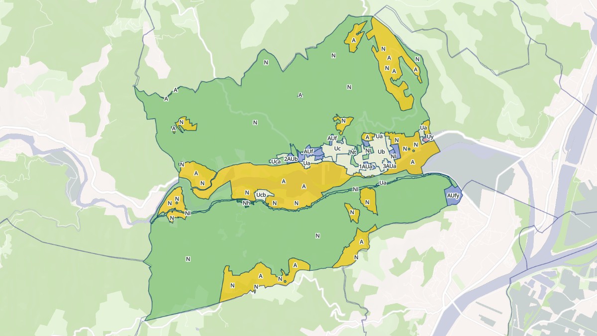 Aperçu cartographique de Saint-Laurent-du-Pape, centré sur la commune