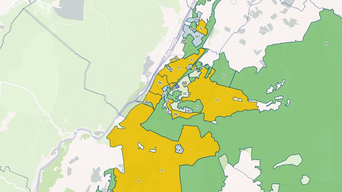 Aperçu cartographique de Saint-Maurice-d'Ardèche, centré sur la commune