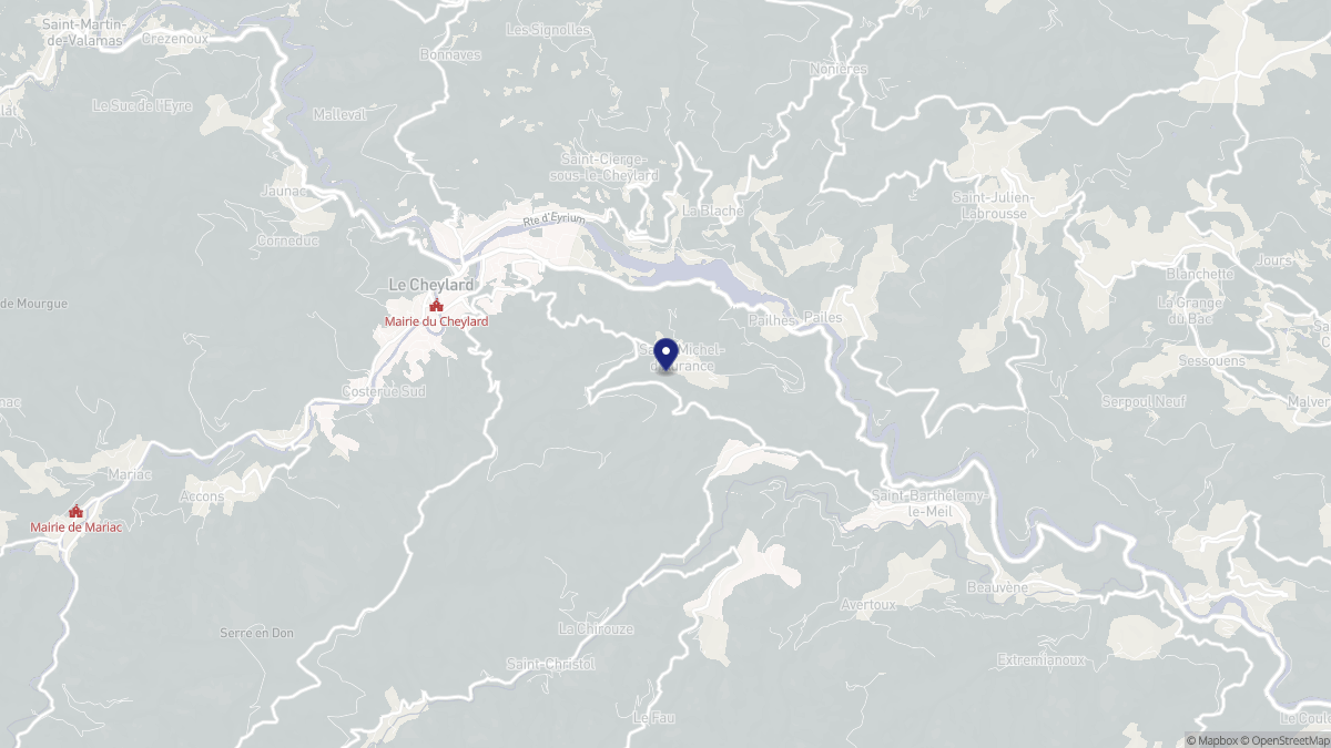 Aperçu cartographique de Saint-Michel-d'Aurance, centré sur la commune