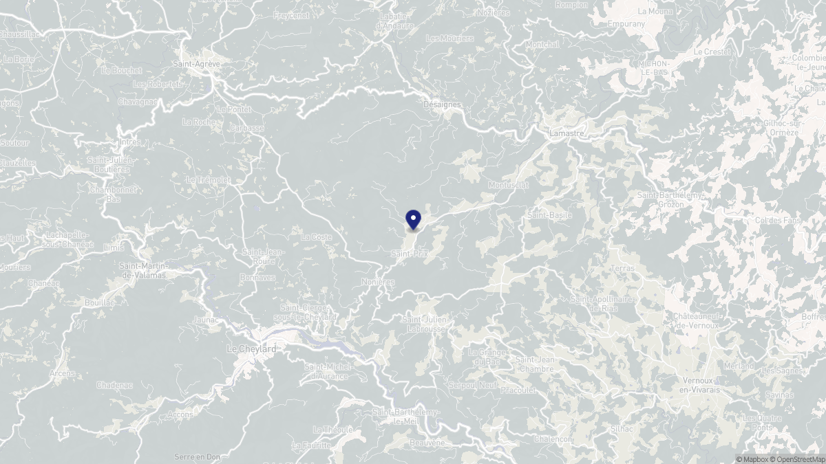 Aperçu cartographique de Saint-Prix, centré sur la commune