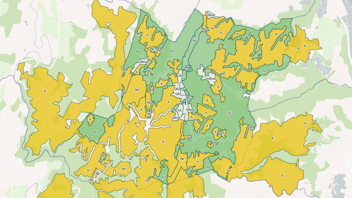 Aperçu cartographique de Saint-Romain-de-Lerps, centré sur la commune