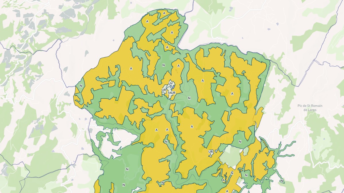 Aperçu cartographique de Saint-Sylvestre, centré sur la commune