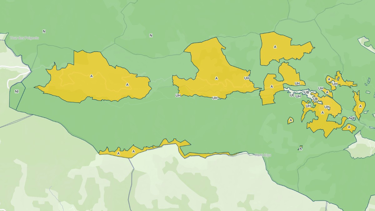 Aperçu cartographique de La Souche, centré sur la commune