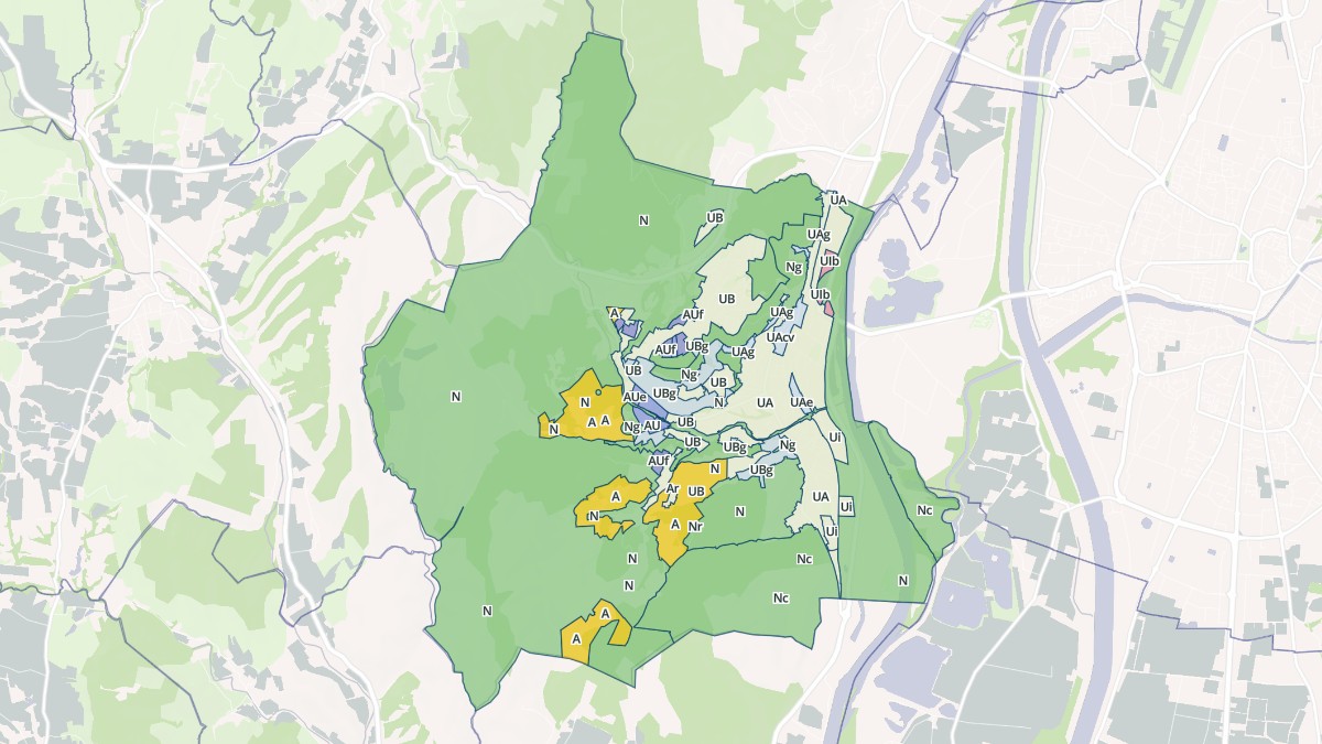 Aperçu cartographique de Le Teil, centré sur la commune