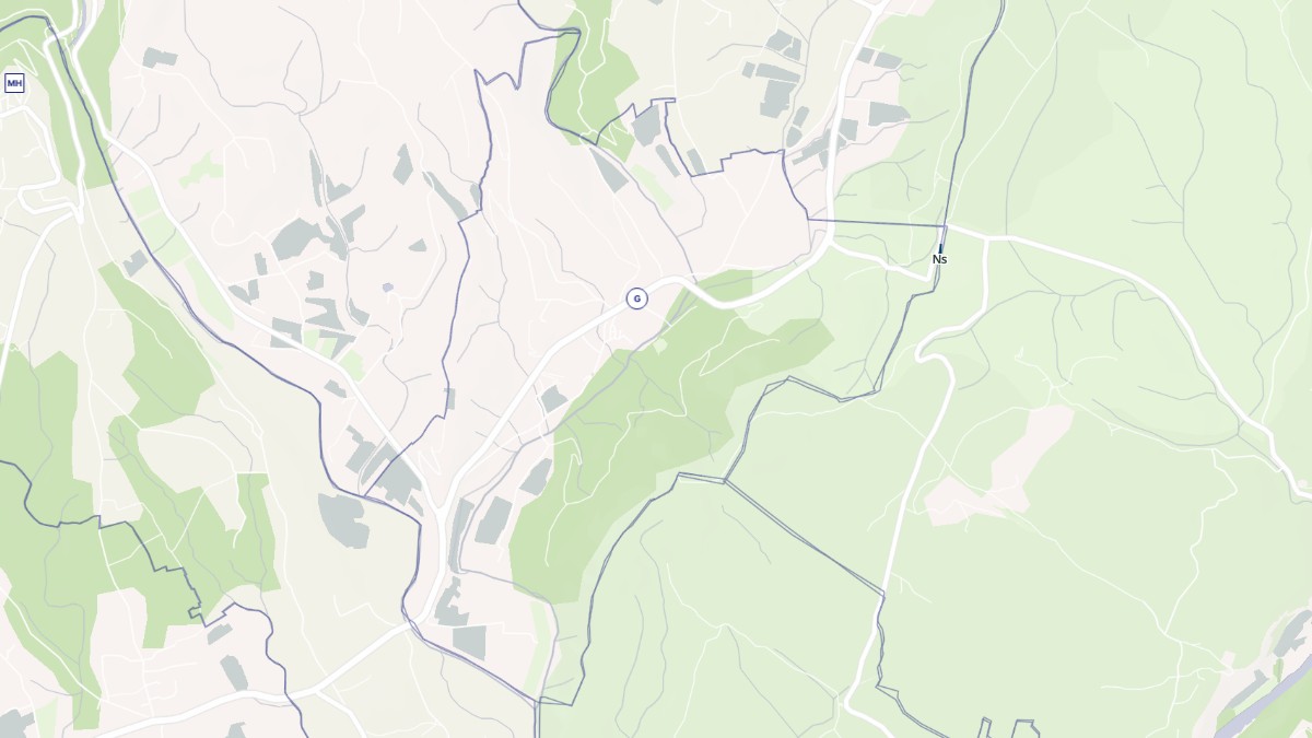 Aperçu cartographique de Uzer, centré sur la commune
