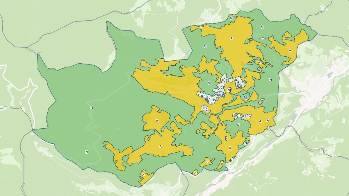 Aperçu cartographique de Vanosc, centré sur la commune