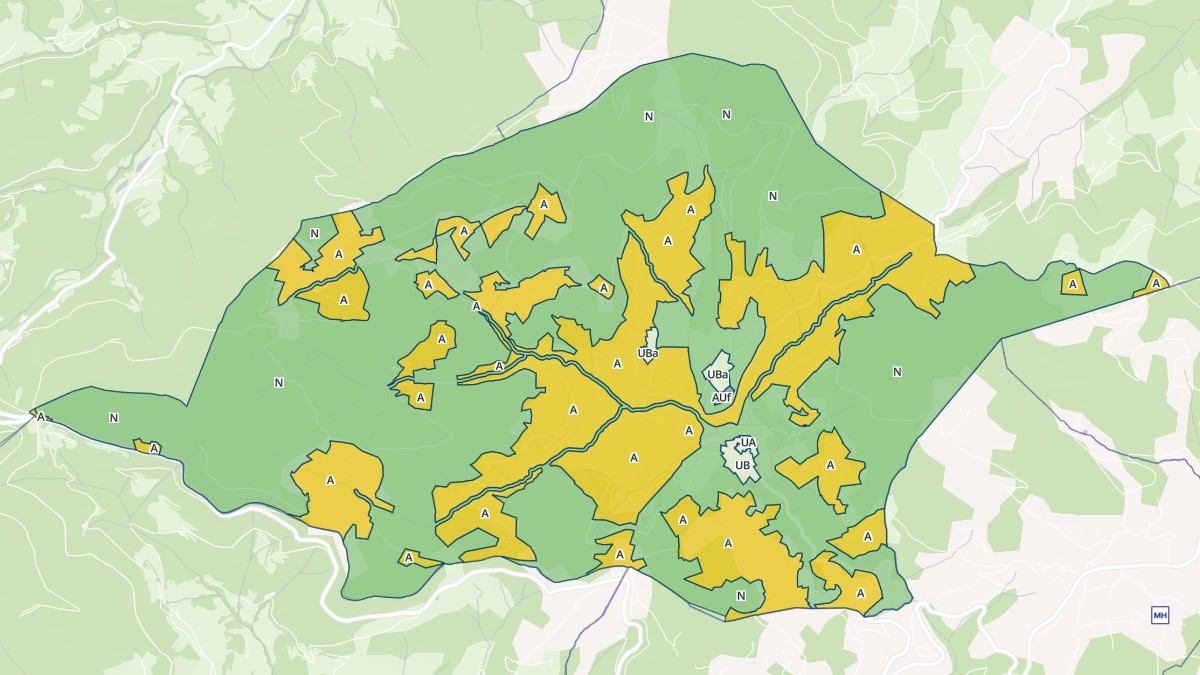Aperçu cartographique de Vaudevant, centré sur la commune