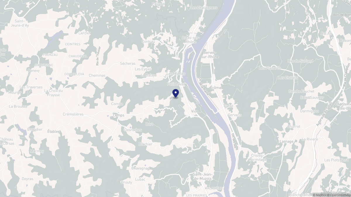 Aperçu cartographique de Vion, centré sur la commune