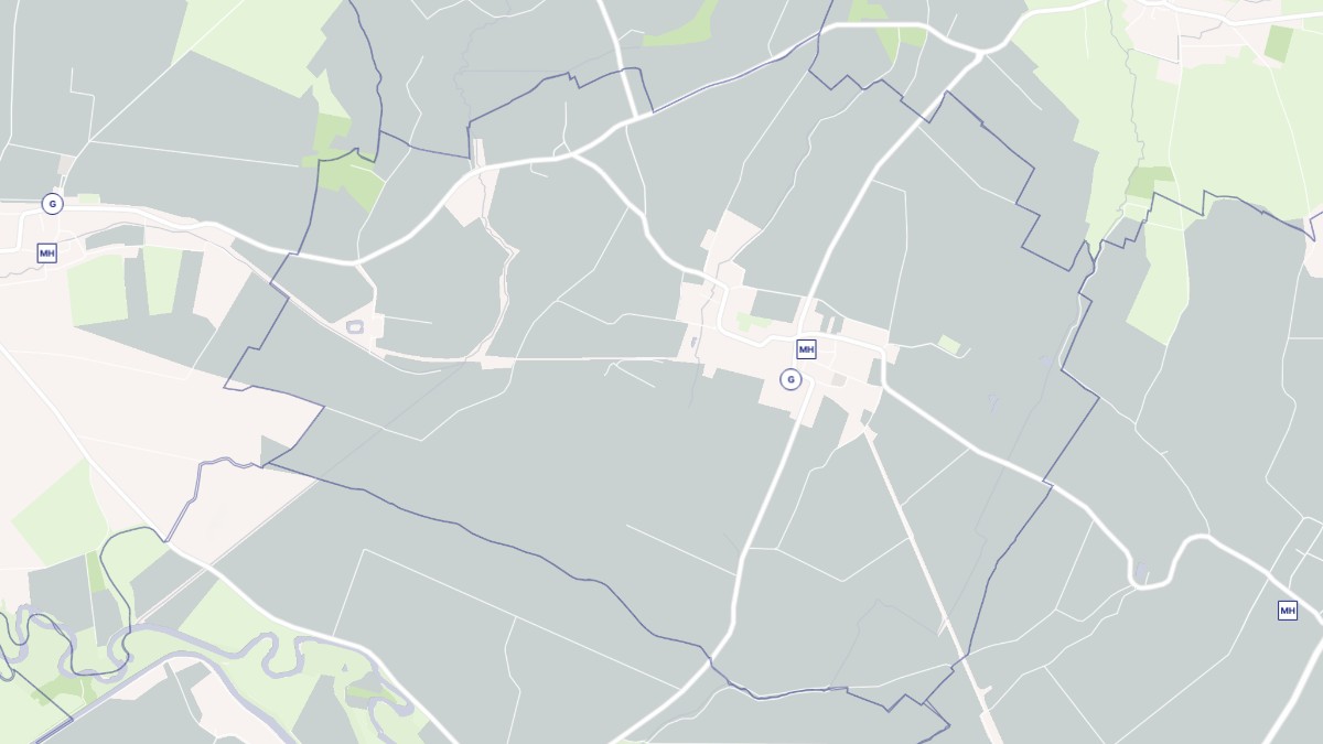 Aperçu cartographique de Alland'Huy-et-Sausseuil, centré sur la commune