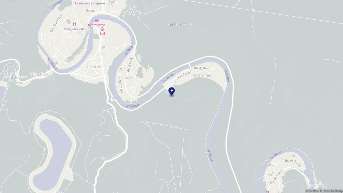 Aperçu cartographique de Anchamps, centré sur la commune
