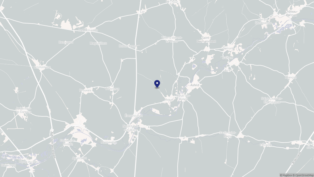 Aperçu cartographique de Avaux, centré sur la commune