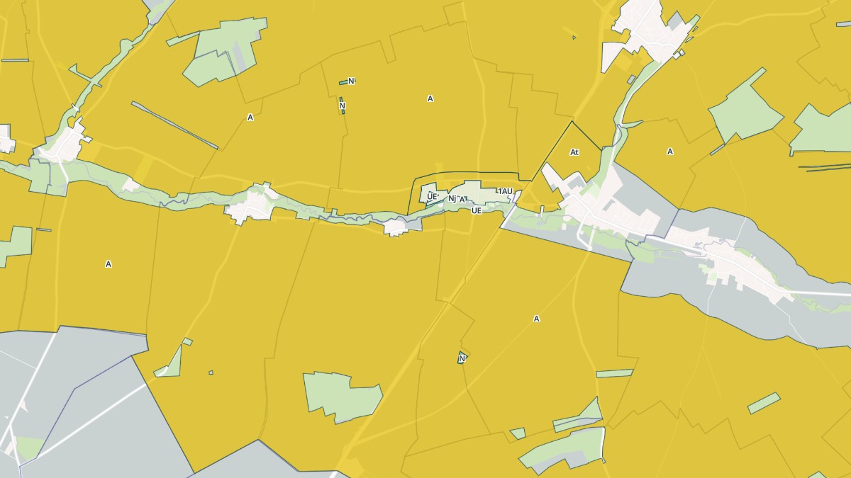 Aperçu cartographique de Bergnicourt, centré sur la commune
