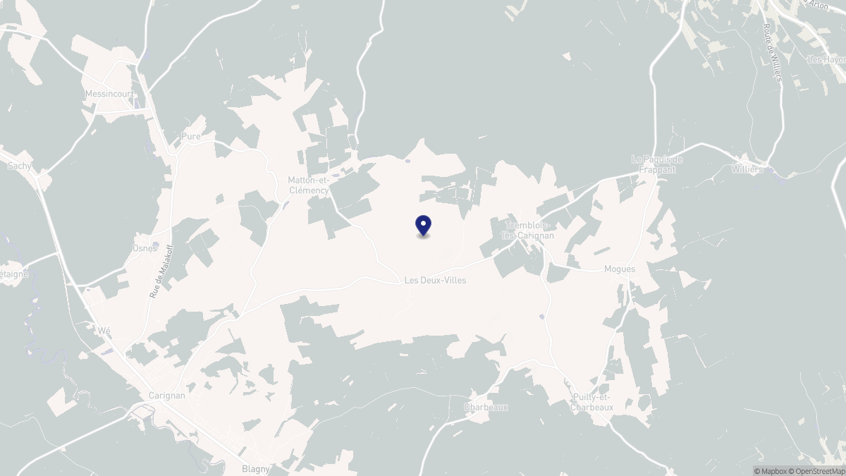 Aperçu cartographique de Les Deux-Villes, centré sur la commune