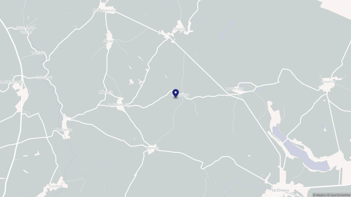 Aperçu cartographique de Marquigny, centré sur la commune