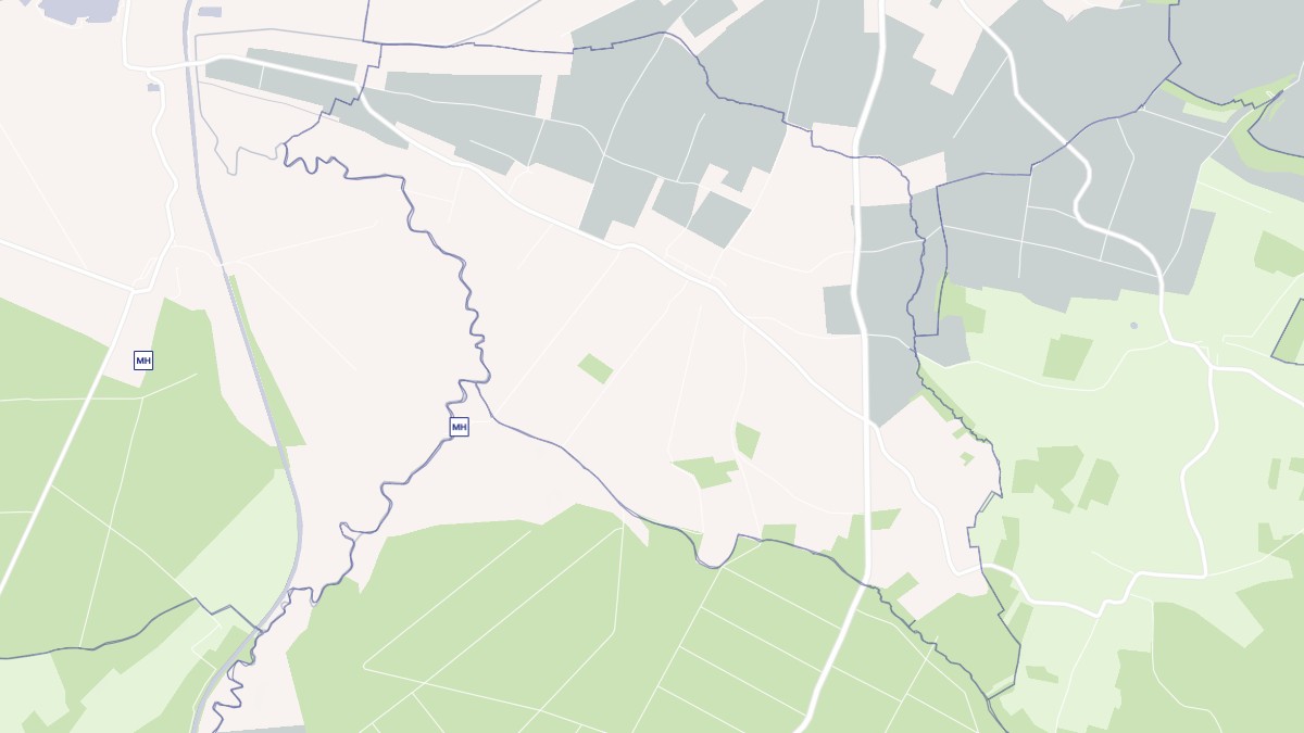 Aperçu cartographique de La Neuville-à-Maire, centré sur la commune