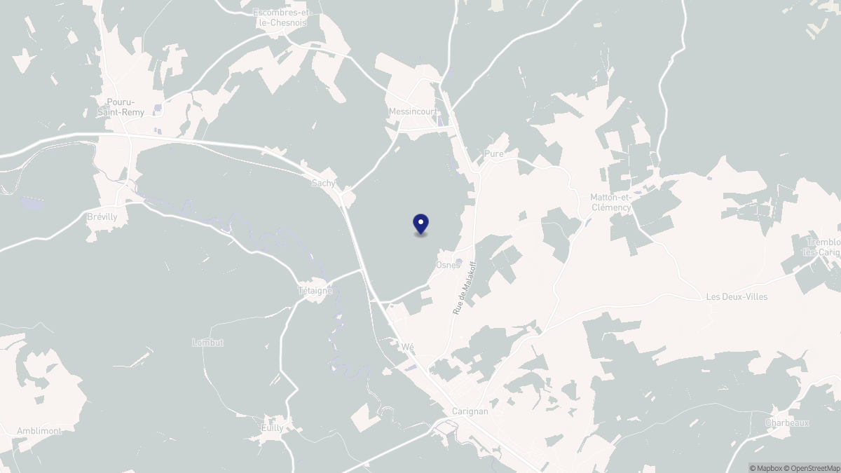 Aperçu cartographique de Osnes, centré sur la commune
