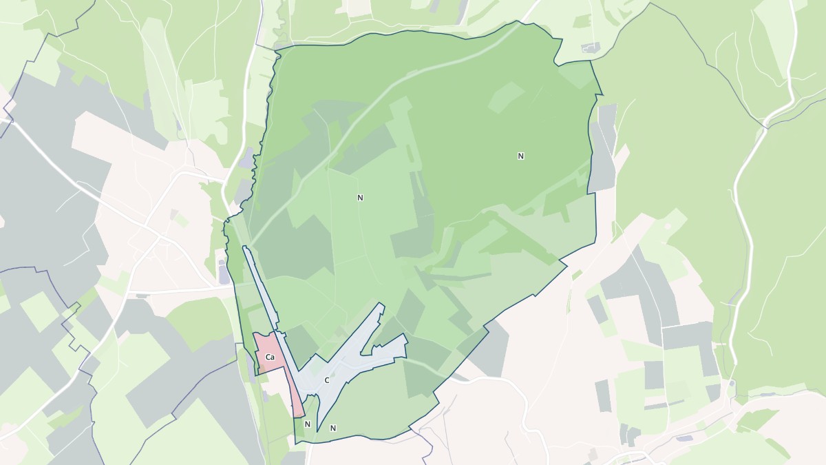 Aperçu cartographique de Pure, centré sur la commune