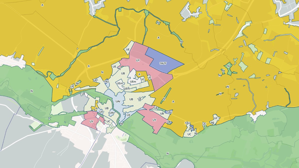 Aperçu cartographique de Rethel, centré sur la commune